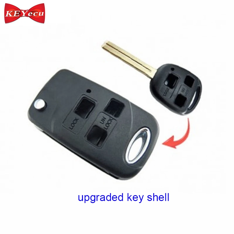 KEYECU для Lexus ES GS RX SC LS изменение складной Флип Дистанционное управление ключи в