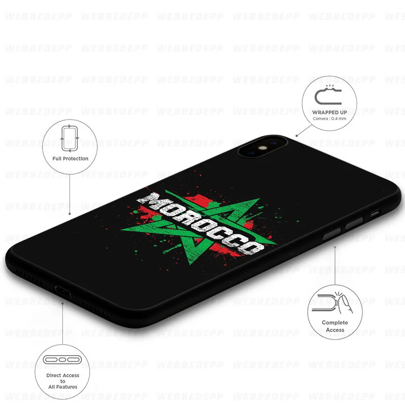 WEBBEDEPP мягкий чехол с флагом Марокко для Samsung Galaxy S10 S10e S9 S8 Plus S7 S6 Edge &amp J6 2018 Note 10 9 8 |