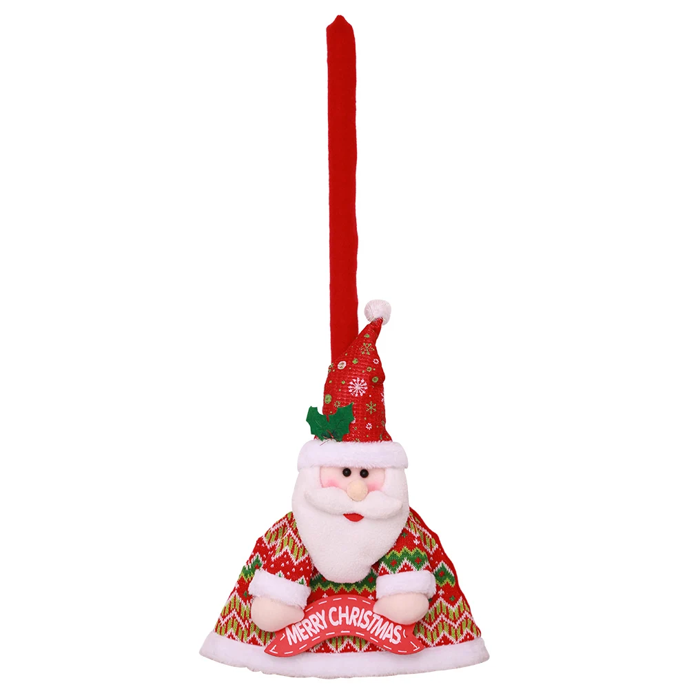 Santa Claus Рождественский фестиваль набор со щеткой Санта-Клаус Снеговик КУКЛА МЕТЛА Обложка для рождественской вечеринки украшения дома новогодние поставки - Цвет: Santa Claus
