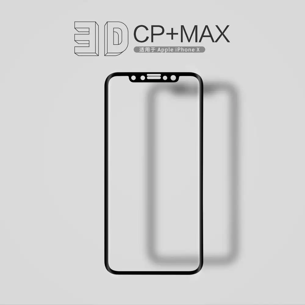 Для Iphone X Стекло NILLKIN Amazing 3D CP+ MAX взрывобезопасная Защитная пленка для экрана из закаленного Стекло Экран среднего класса против царапин для Iphone 10/6/6s/7/8 Plus - Цвет: For iphone X