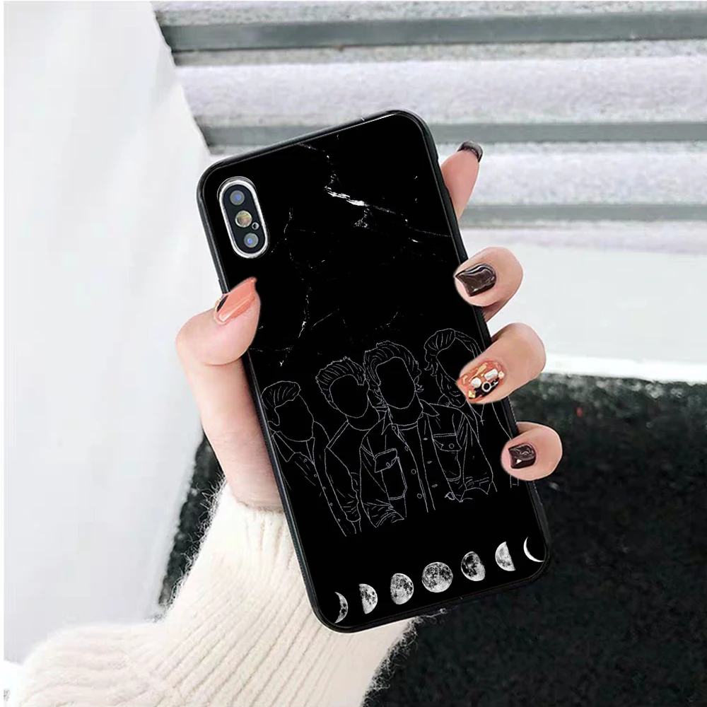 Одно направление высокое-протектор на конце силиконовый чехол для iPhone 5 5S 6 6S Plus 7 8 11 Pro X XS Max XR