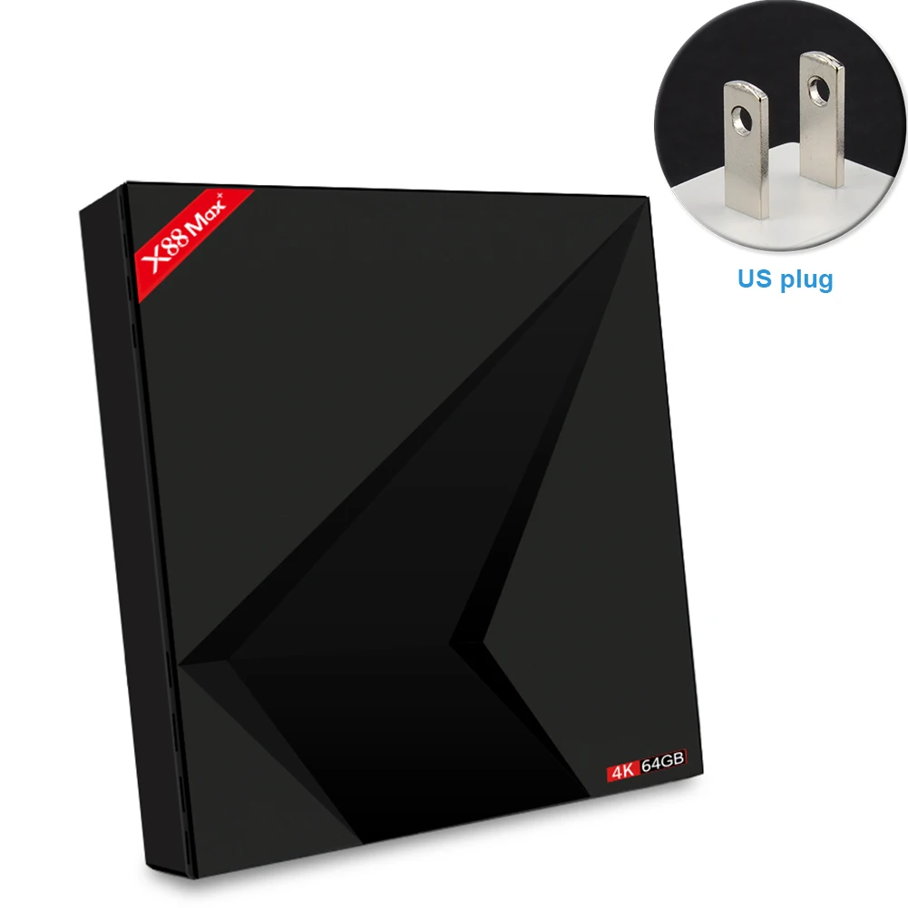 X88 MAX + RK3328 удаленного Управление WI FI Android 8 1 4 ядра ТВ коробка Smart Dual K Set