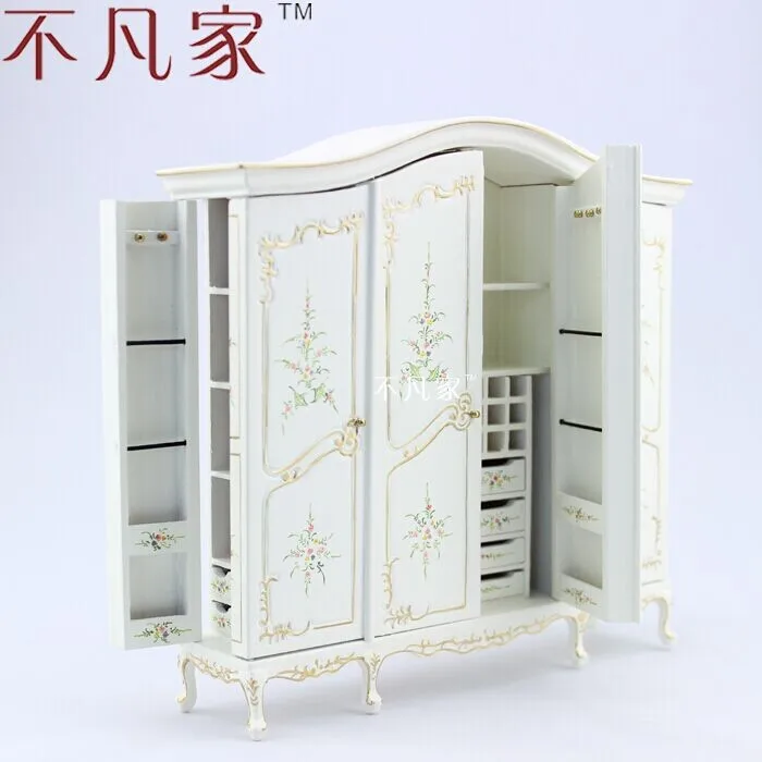 

dollhouse 1:12 scale Fine special offer miniature furniture white painted cabinet