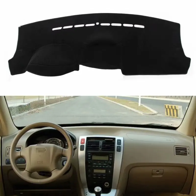 Для Hyundai Tuscon Ix35 2004 2009 чехлы для стайлинга автомобиля коврик приборной панели