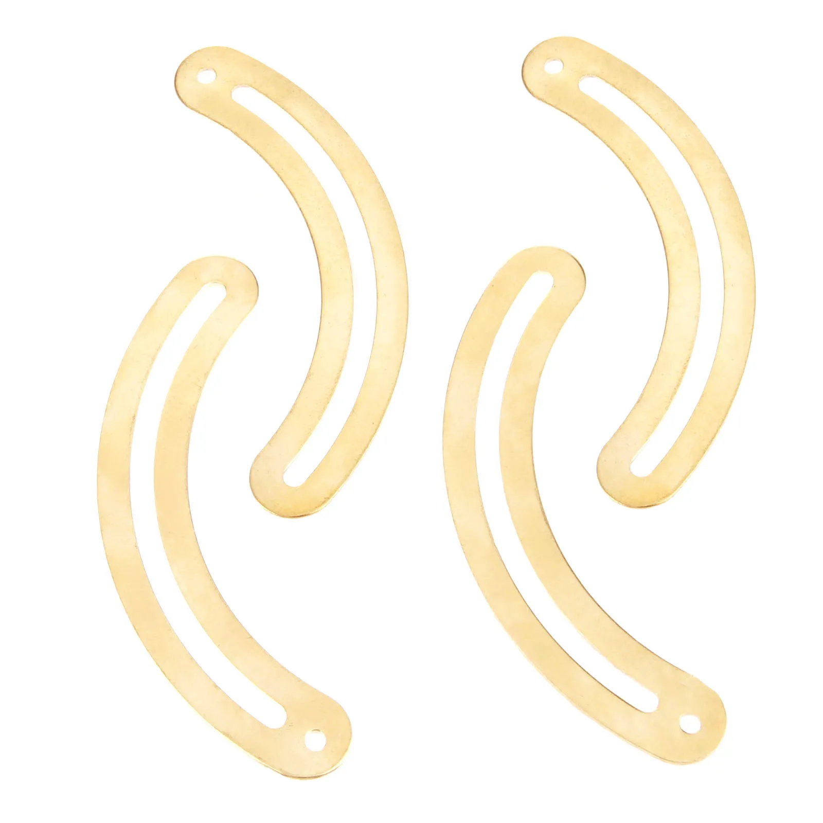 DRELD 4 шт. золотые изогнутые деревянные ящики для вина большие петли ящика