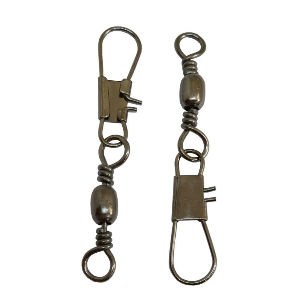 500pcs/Lot fishing barrel swivels with interlock snaps connector tackle F1003 size #5/0 to #16 | Спорт и развлечения
