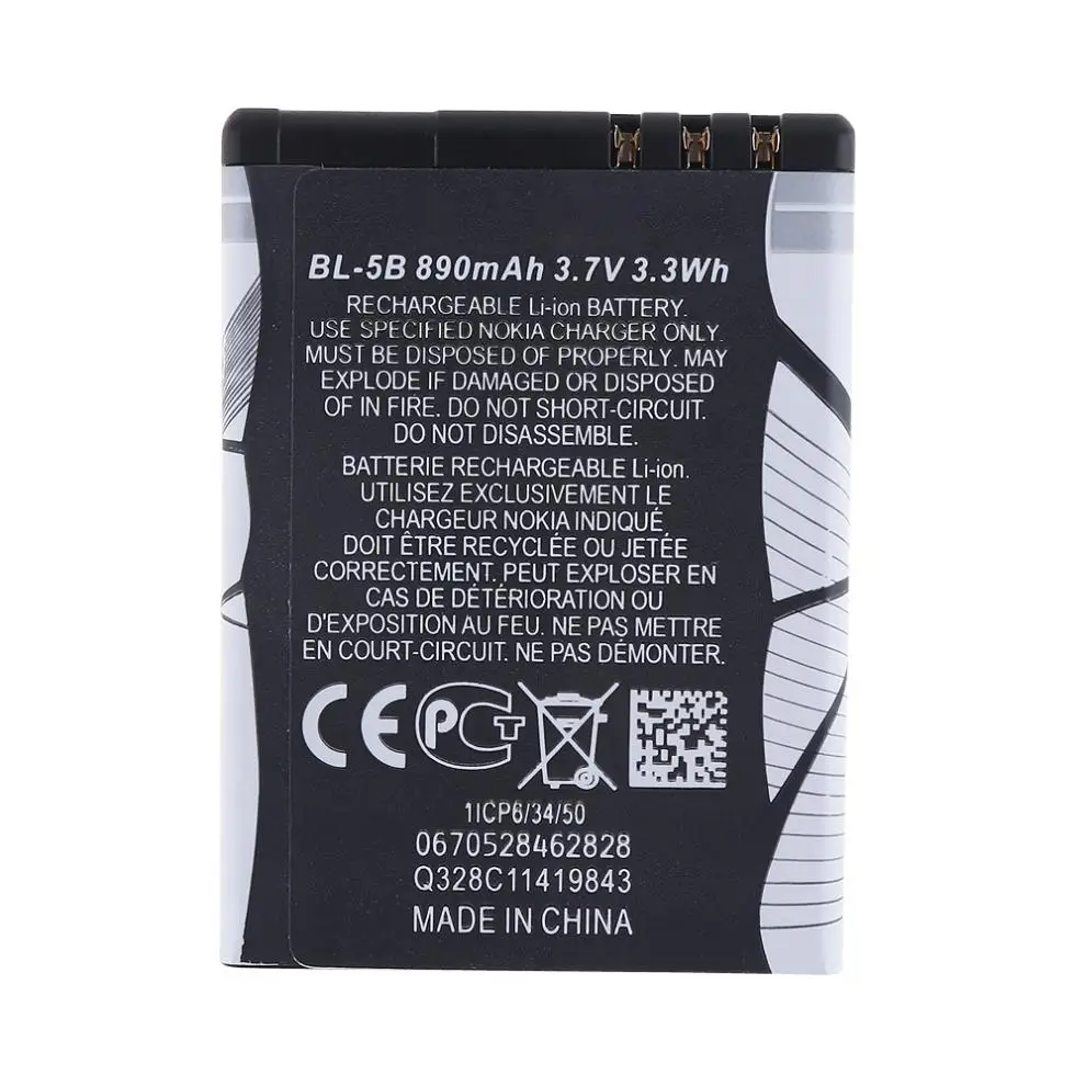 3 7 V 890mAh телефон литий ионная аккумуляторная батарея PTC Защита подходит для Nokia 3220