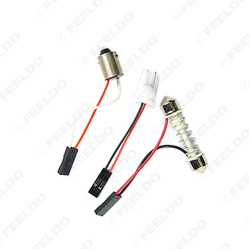 FEELDO 1 шт. белый 9SMD 5050 3 Chips Автомобильный светодиодный светильник купольная панель