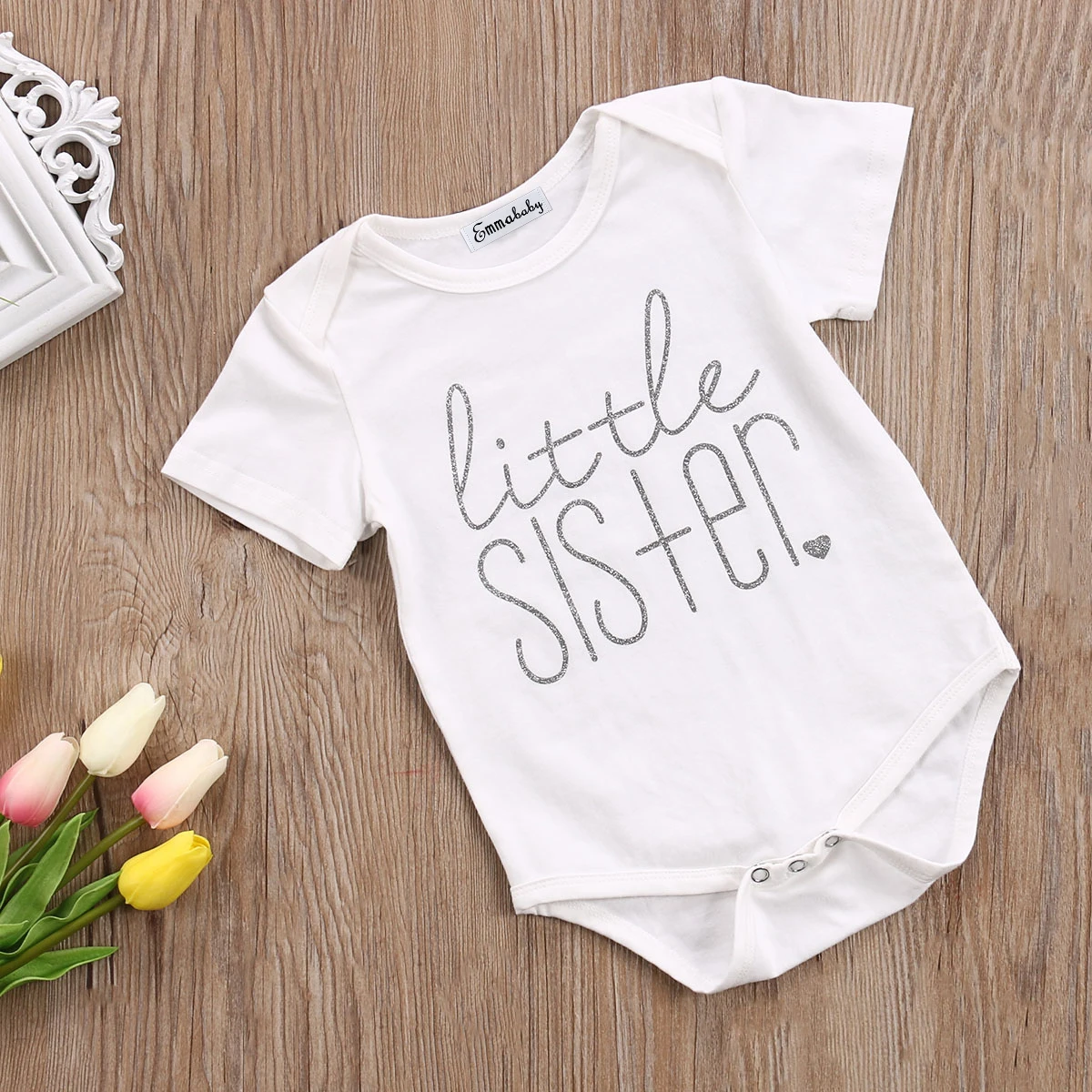 Big Brother T-shirt+Little Sister Bodysuit Adorable Lovely Kid Family Matching Outfits Boys Baby Girls Cotton Tops Clothes | Мать и