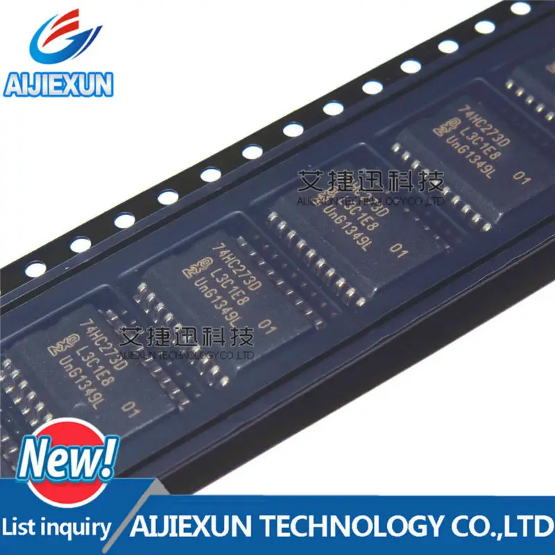 

50Pcs 74HC273D SOP-20 Octal D-type flip-flop with reset; positive-edge trigger in stock 100%New and original