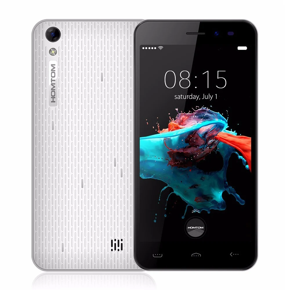 HOMTOM HT16 смартфон 5 0 дюйма экран HD MT6580 4 ядра Android 6 1 GB + 8 3000 mAh 8MP Камера разблокировка