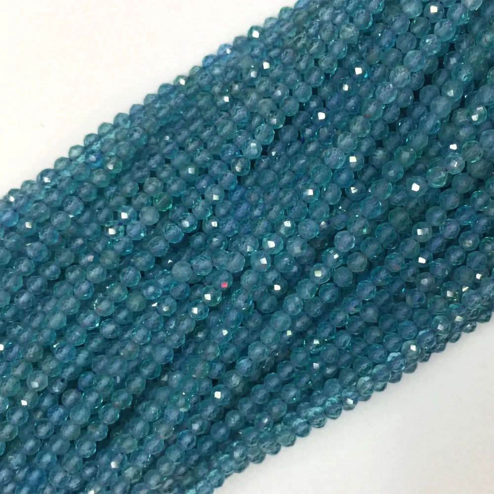 Высокое качество Натуральный прозрачный зеленый синий граненый Круглый