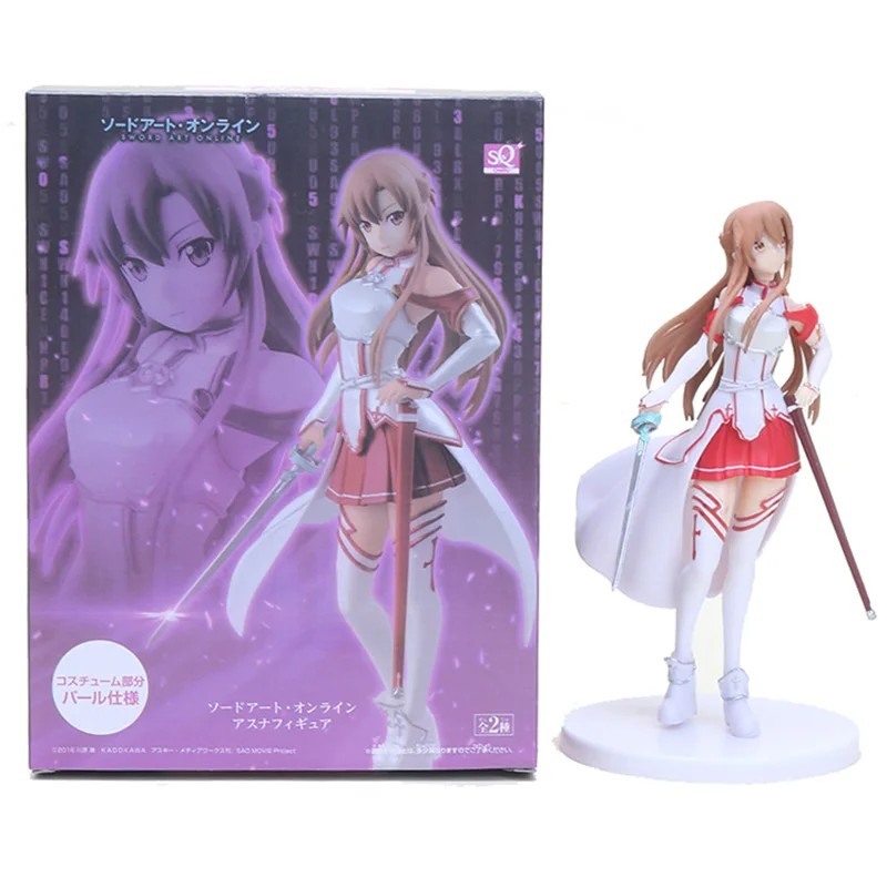 Новый меч искусство онлайн САО Юки Асуна ПВХ фигурка японского аниме