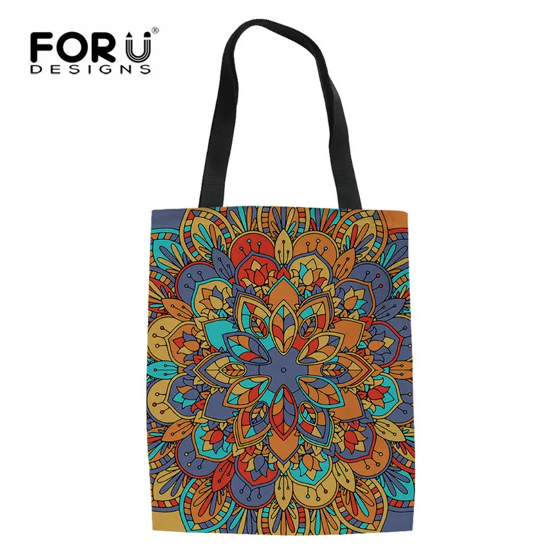 FORUDESIGNS/женская сумка на плечо в этническом экзотическом стиле мандала сумка-тоут