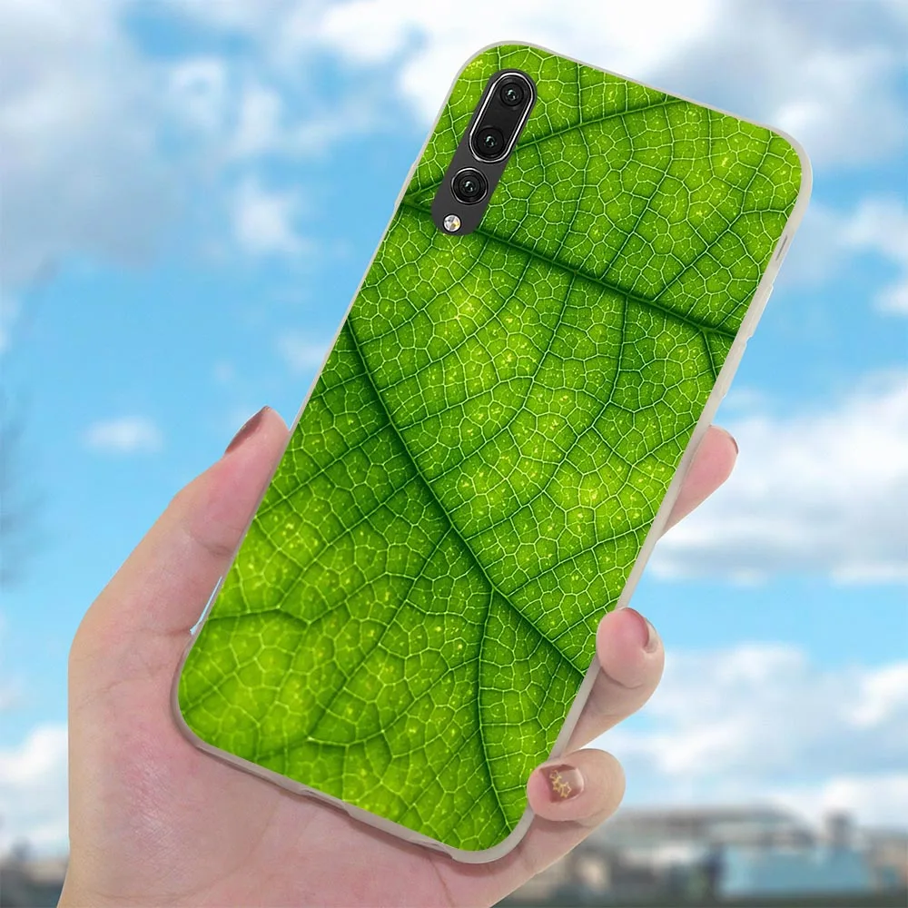 Чехол с зелеными листьями клевера для Huawei Y6 чехлы Nova 3 3i чехол 6A 8 8C 7Cin Note 10 Y7 Prime Y9