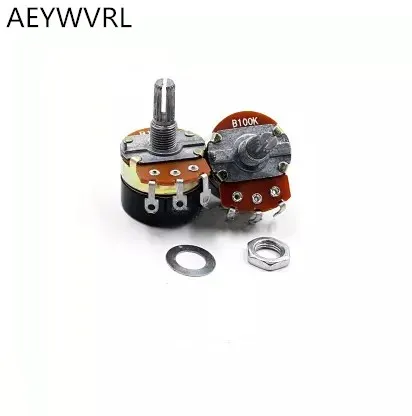 WH138 1 470R 1K 2K 1K5 10K 22K 47K 4K7 100K 220K 470K 1M ohm 3 клеммный круглый вал вращающийся конус