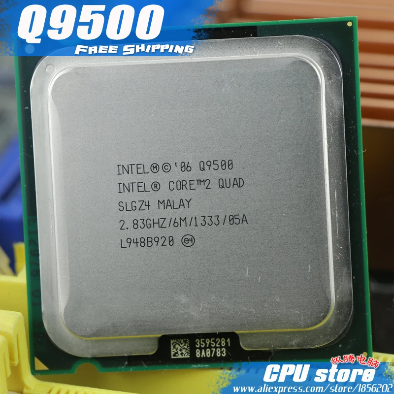 Процессор Intel Core 2 Quad Q9500 процессор (2 83 ГГц/6 м/1333 ГГц) Socket 775 настольный (100%