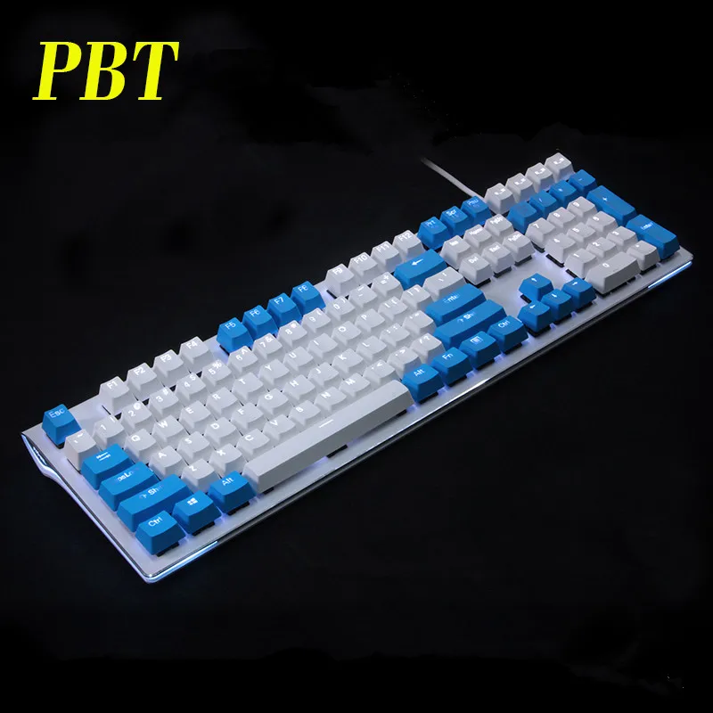 Клавиатура с подсветкой 108 ANSI ISO толстая PBT клавиатура двойная съемка подсветка