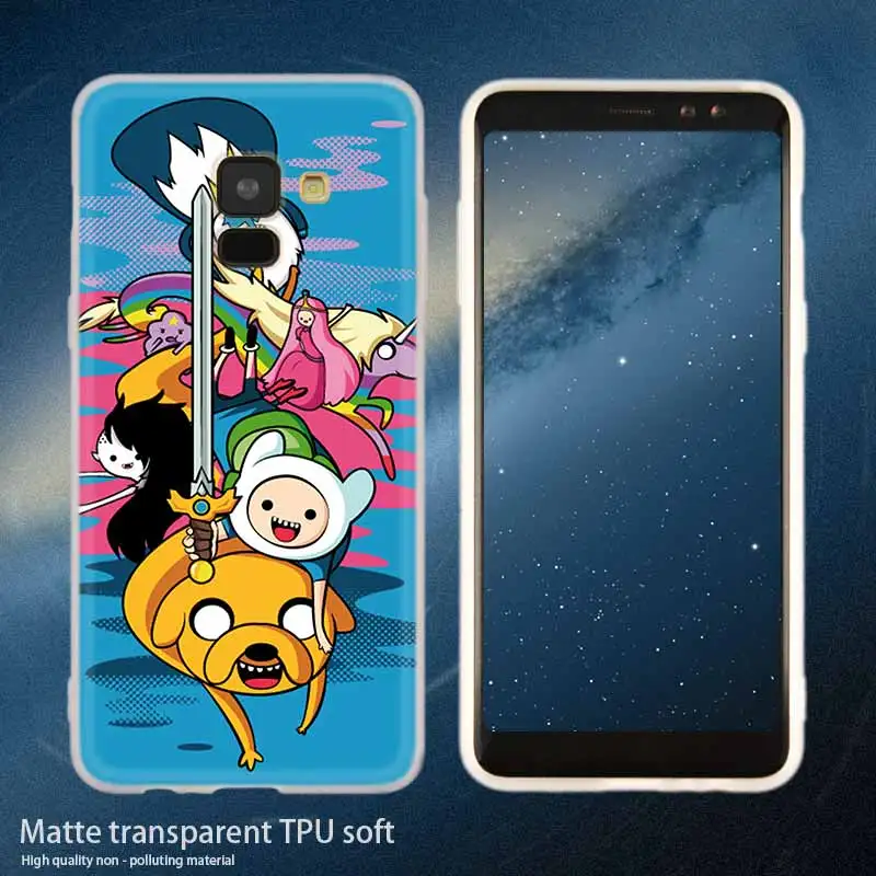 Silicone 3 Adventure Time Finn and Jake из мультфильма «Город героев»; модные для samsung Galaxy A50 A10 A20 A30 A40 A60 A70 A6 A8 плюс A7 A9 A3 A5 - Цвет: Silicone 3