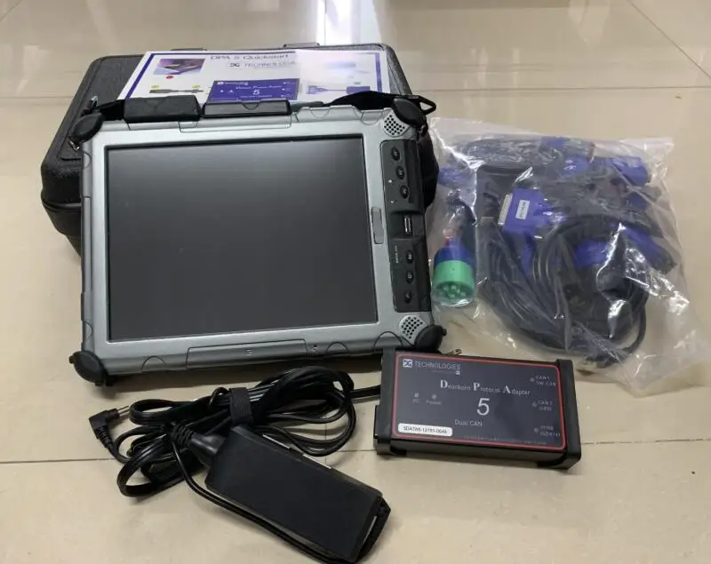 Diesel Truck Diagnostic Scanner Dearborn Dpa5 without Bluetooth Software with Laptop Xplore Ix104 c5 Tablet Cables Full Set | Автомобили и