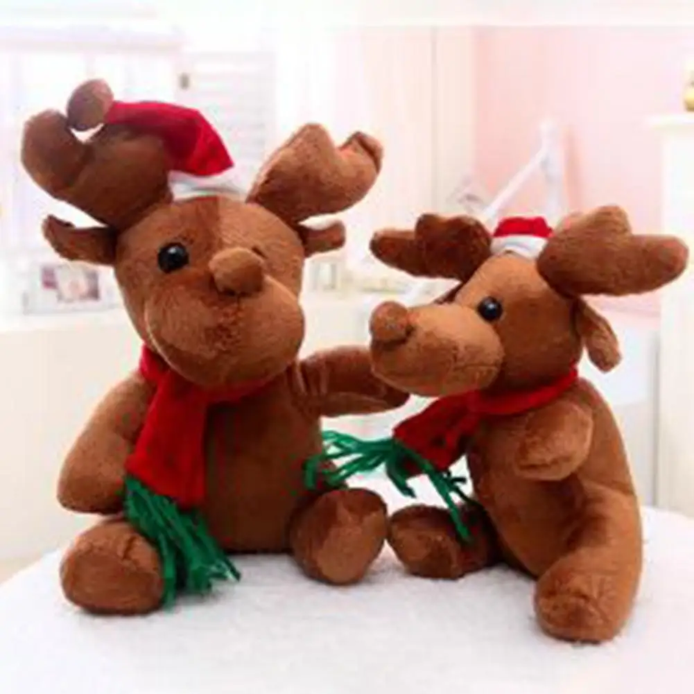Рождественская Кукла лось плюшевая кукла с музыкальной шкатулкой Детский