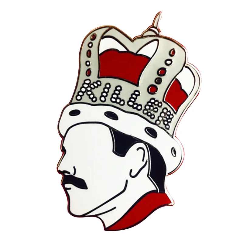 Эмалированный значок Freddie Mercury Killer queen
