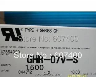 GHR 07V S корпус CONN GH 7POS 1 25 мм разъемы клеммы 100% новые и оригинальные детали|housing connector|