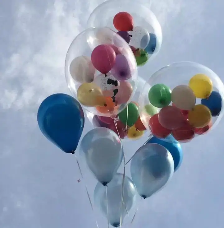 24 дюймовые прозрачные фольгированные фотообои оригинальные декор для свадьбы