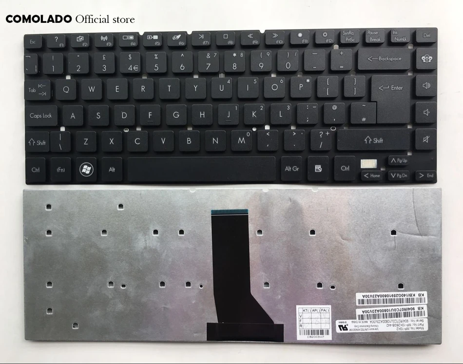 Британская клавиатура для Acer 3830 3830T 4840 4830T черная британская раскладка