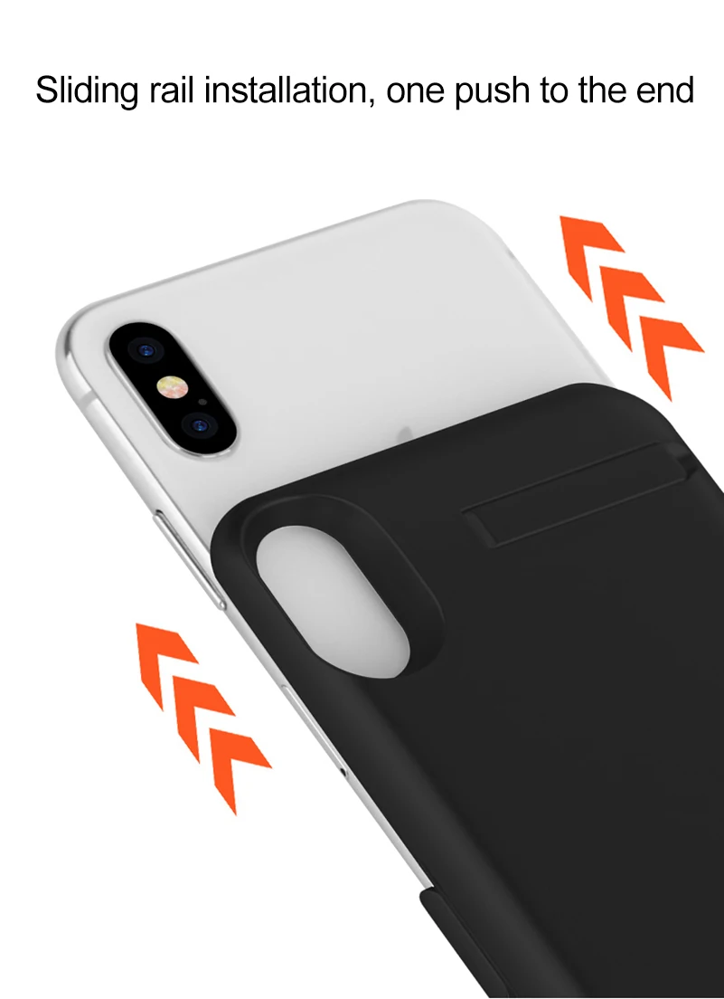 5000 мАч перезаряжаемый внешний аккумулятор чехол для iPhone XS max XR X Внешний