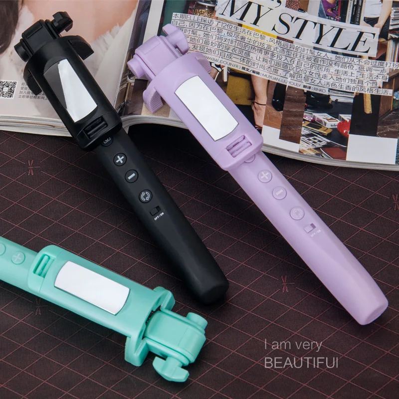 TORTOYO Foldable Wireless Bluetooth Selfie Stick Remote Control Handheld Photograph Pole Monopod Holder for Smart Phone Camera |