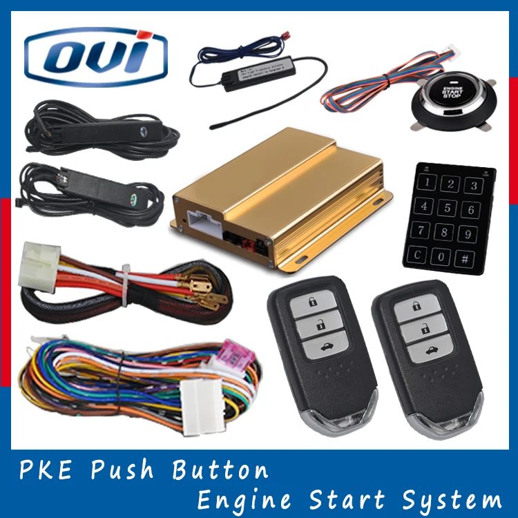 2016 новые ПКЕ автосигнализации Системы с смарт-push Двигатели для автомобиля кнопку