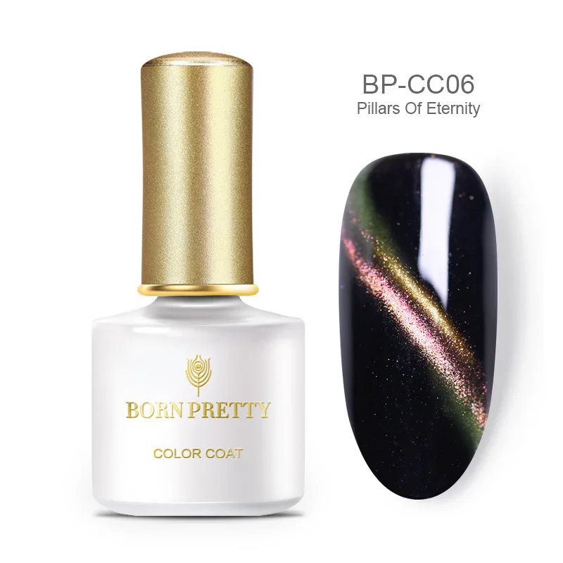 BORN PRETTY Гель-лак для ногтей с эффектом «кошачий глаз» лак мерцающий блеск замочить от УФ Гель-лак для нейл-арта - Цвет: BP-CC06