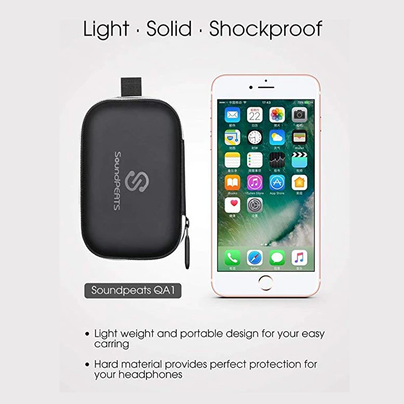 Чехол для зарядки SoundPEATS для Bluetooth, беспроводные наушники, портативное зарядное устройство, чехол, перезаряжаемый защитный чехол для наушников
