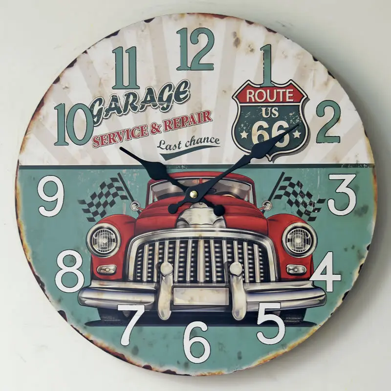 Безрамный домашний декор деревянные настенные Висячие часы Европейский стиль