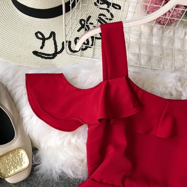 ALPHALMODA праздники с открытыми плечами женские Seashore до середины икры Платье на бретелях галстук-бабочка дамское сексуальное с открытой спиной Vestidos однотонное платье