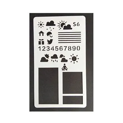 S6 1 шт. А6 шаблон для рисования diy Подарочная открытка ручной работы фотоальбом скрапбукинг дневник пластиковое украшение «линейка» инструменты аксессуары 24 дизайн - Цвет: S6