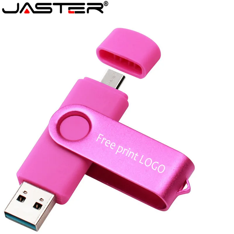 JASTER USB OTG флэш-накопитель 8 ГБ 16 ГБ 32 ГБ 64 Гб 128 ГБ флеш-накопитель для Android мобильного телефона Micro(5 шт. бесплатный логотип