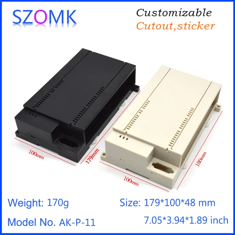 4 шт. 179*100*48 мм szomk рейка din электронный корпус Чехол проект коробка пластиковый