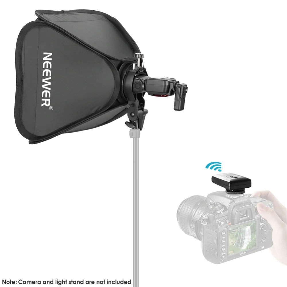 Neewer 750II ttl Вспышка Комплект Speedlite для цифровой зеркальной камеры Nikon Flash светильник CT-16 Беспроводной триггер и soфтbox с кронштейном s-типа