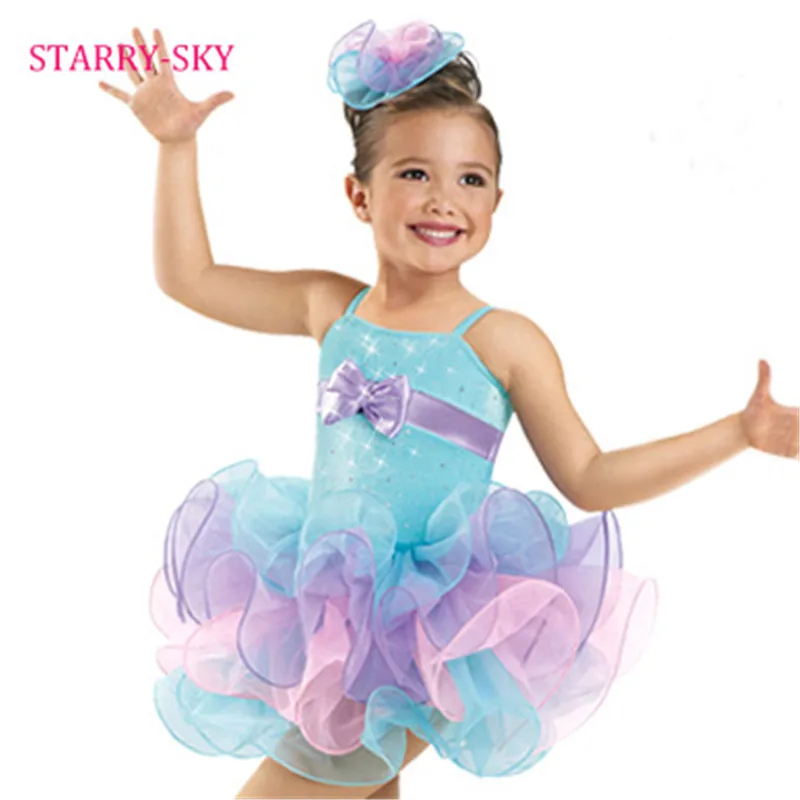 Балетное платье для девочек 2017 детские танцевальные костюмы милая балетная