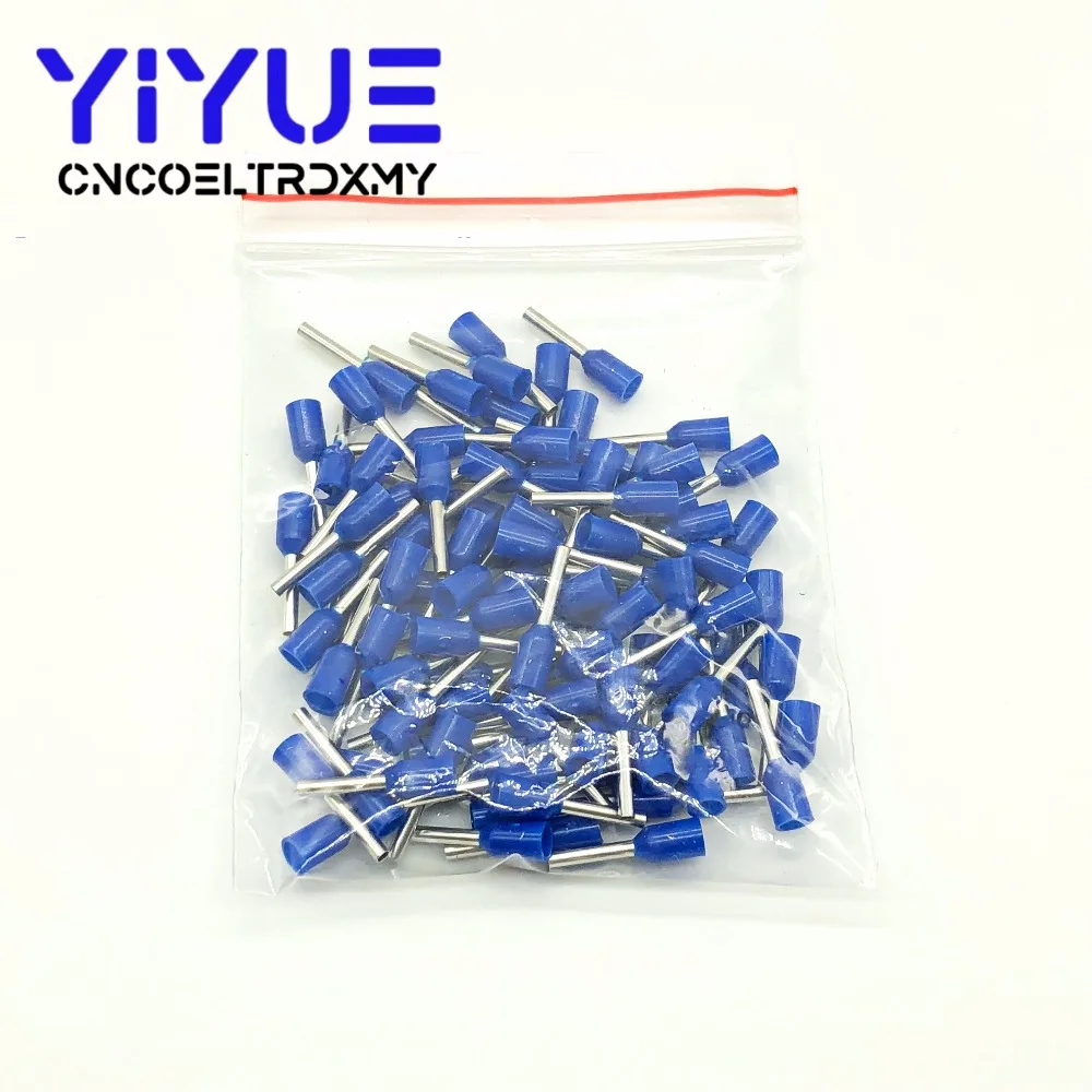 E7508 100 шт./упак. трубки Изоляционные изолированные клеммы 0.75MM2 кабель провода разъем изоляционные обжимной терминал разъем E