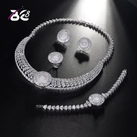 be 8 new design dubai aaa cubic zirconia jewelry sets for women elegent zircon paved 4pcs wedding sets parure bijoux femme s205