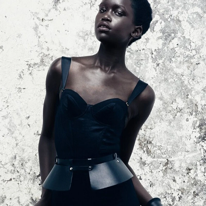 Для женщин в стиле готик панк кожаный ремень безопасности тела Связывание