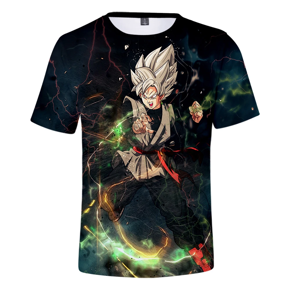 Летние футболки с короткими рукавами и круглым вырезом для фанатов манги топы