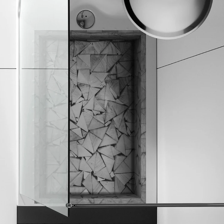 Фото Ванная комната пол 3D противоскользящие водостойкие наклейки гостиная Санузел