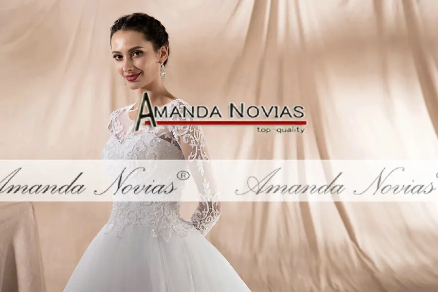 Аманда Novias Милое Свадебное платье с жемчугом новое платье невесты vestidos de noiva