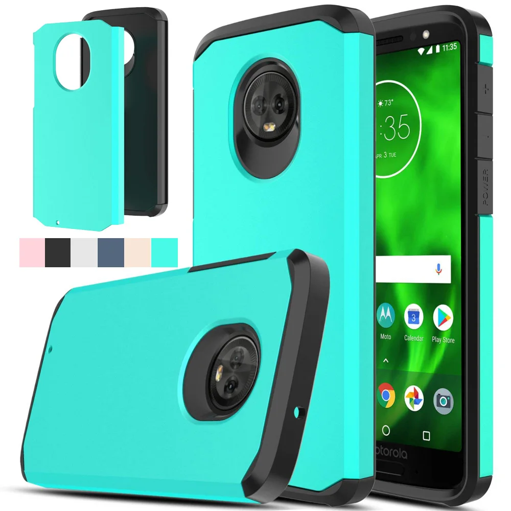 Двухслойный гибридный прочный чехол с защитой от царапин противоударный