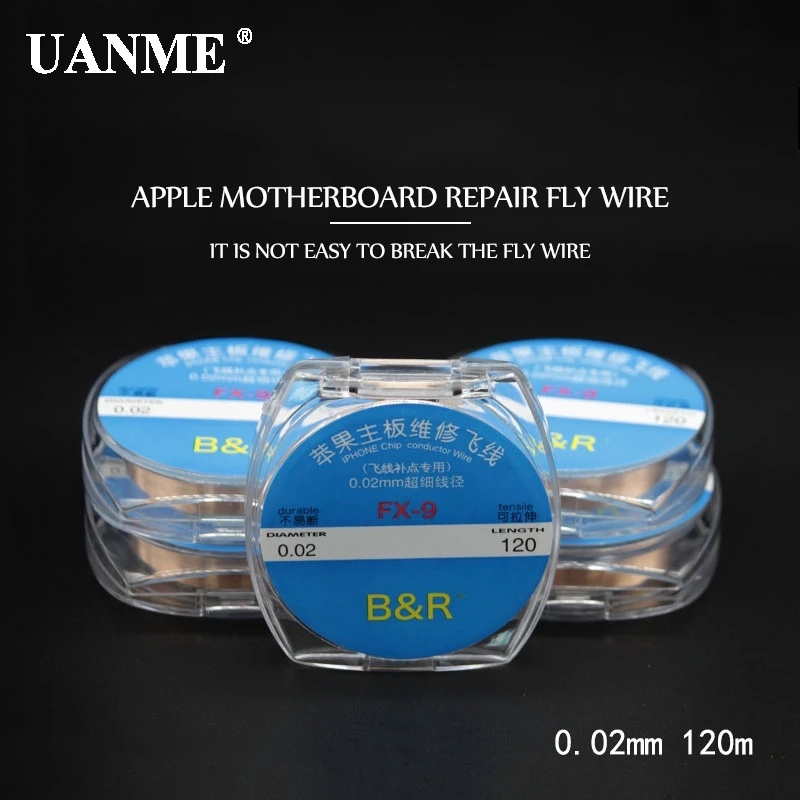 UANME 0,02 мм 120 м изоляция/теплоизоляция медной линии паяльник для iPhone чип проводник провода