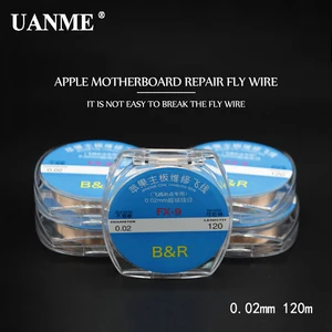 UANME 0,02 мм 120 м изоляцияизоляция медная линия пайки припой для iPhone чип проводник провода